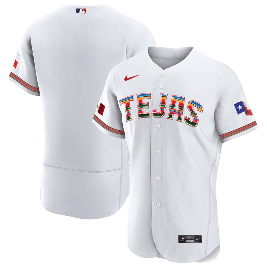 Men's Texas Rangers Mexican Cool Base Jersey - All Stitched - Vgear