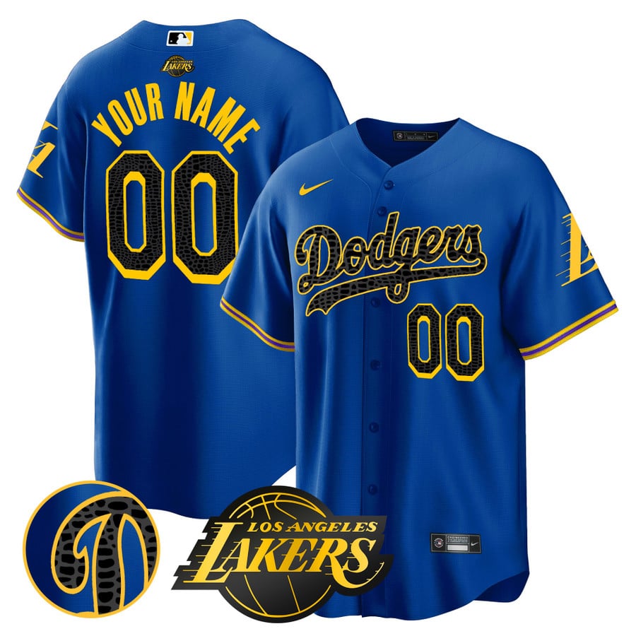 Men's Dodgers Cool Base Mamba Jersey - All Stitched - Nebgift