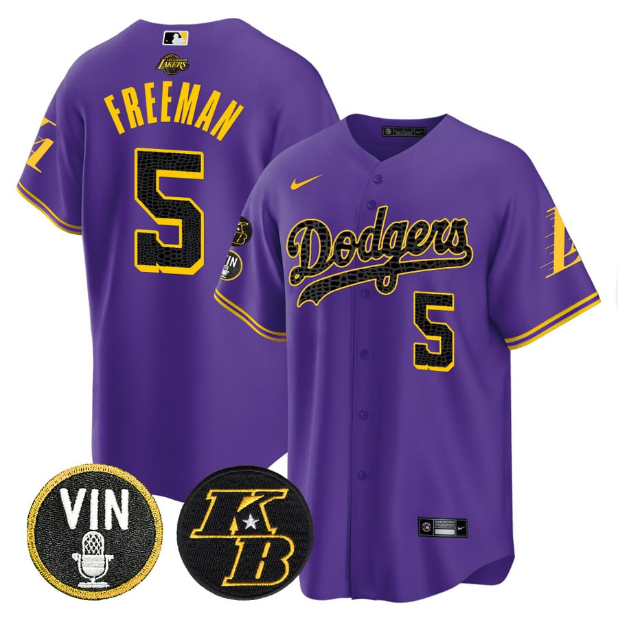 Men's Dodgers Bryant & Vin Patch Cool Base Mamba Jersey - All Stitched -  Nebgift