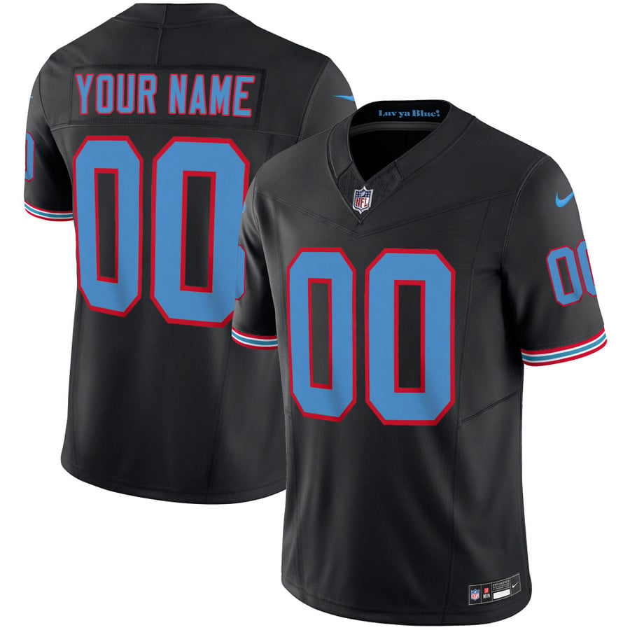 Titans Throwback Limited Vapor Custom Jersey - All Stitched - Nebgift