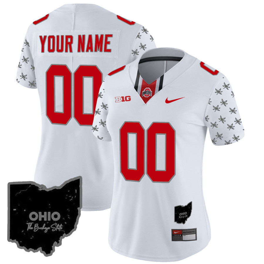Custom Ohio State Buckeyes Football 2024 Collection Jersey -   Worldwide Shipping