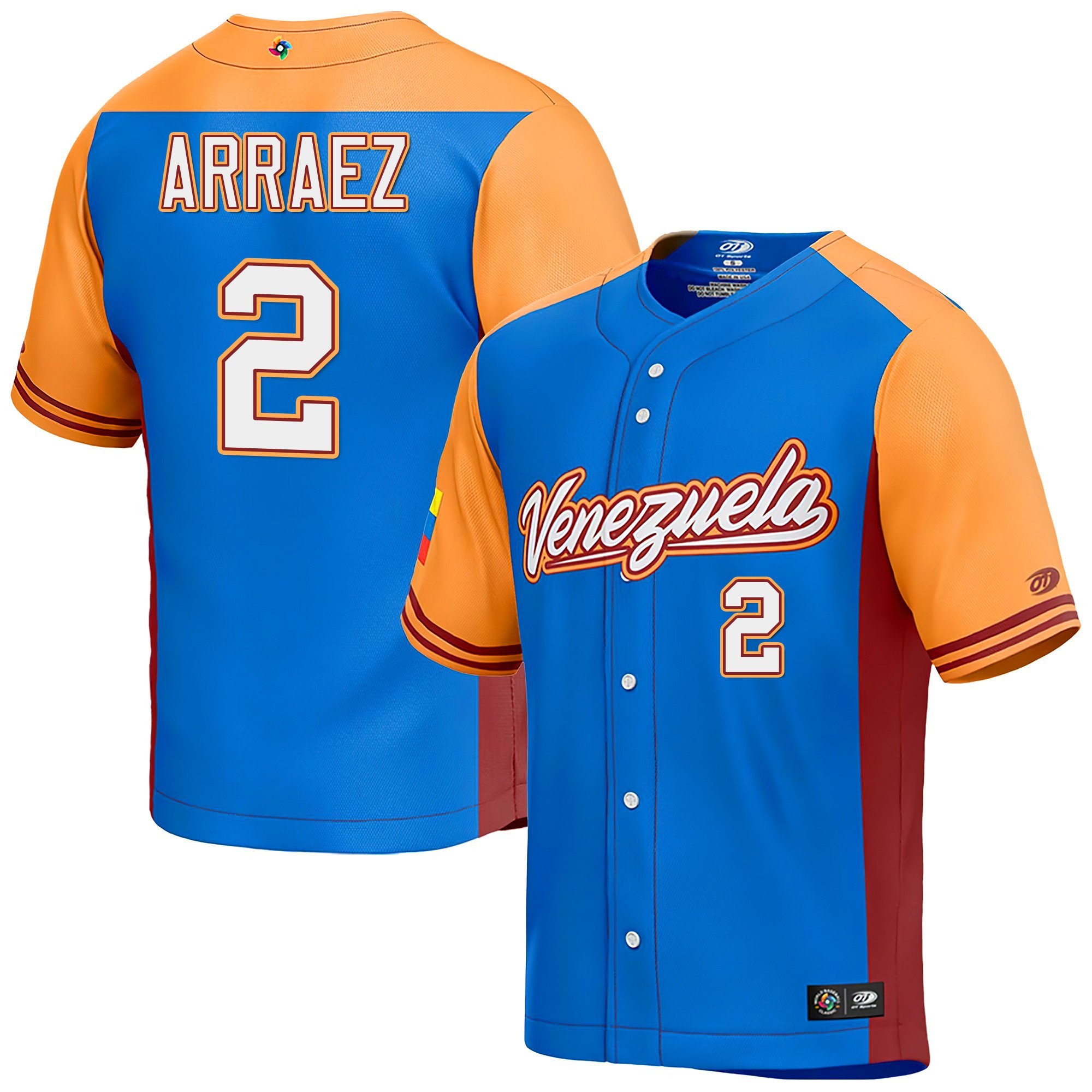Men's Venezuela 2023 World Baseball Classic Jersey - All Stitched - Nebgift