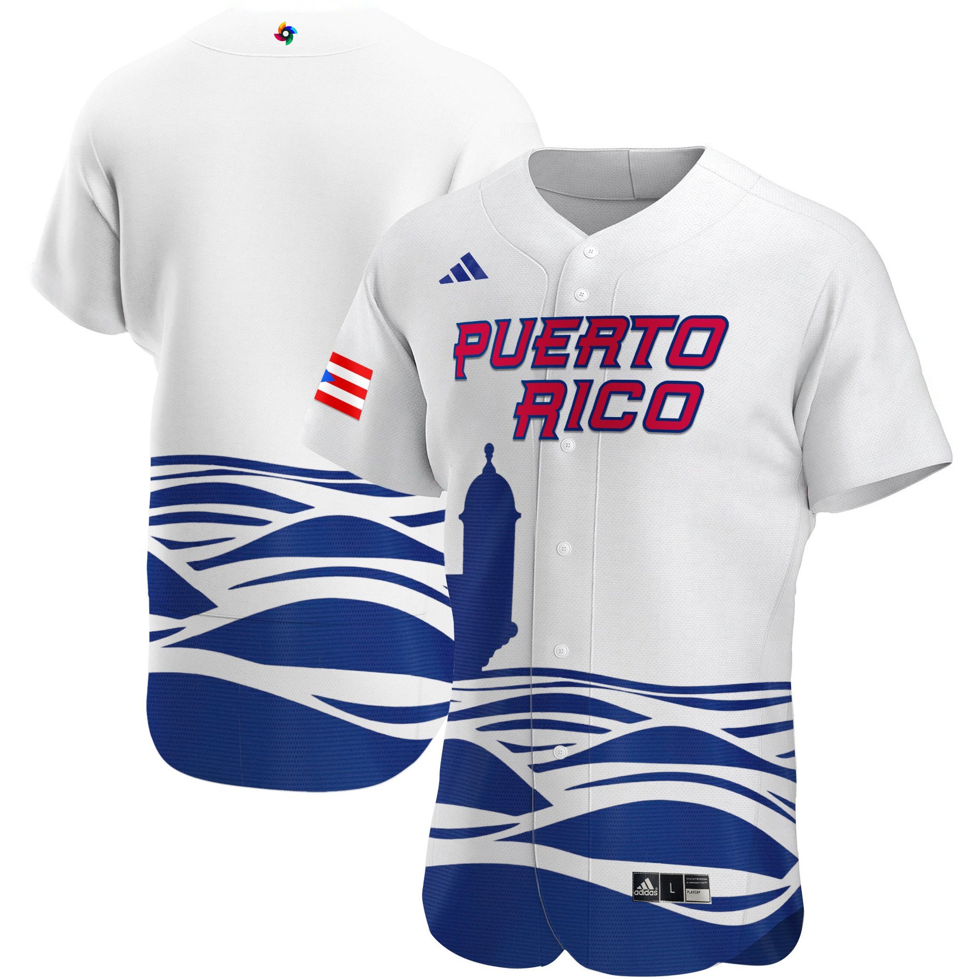 Men's Puerto Rico Baseball 2023 World Baseball Classic White Jersey - Hera  Store