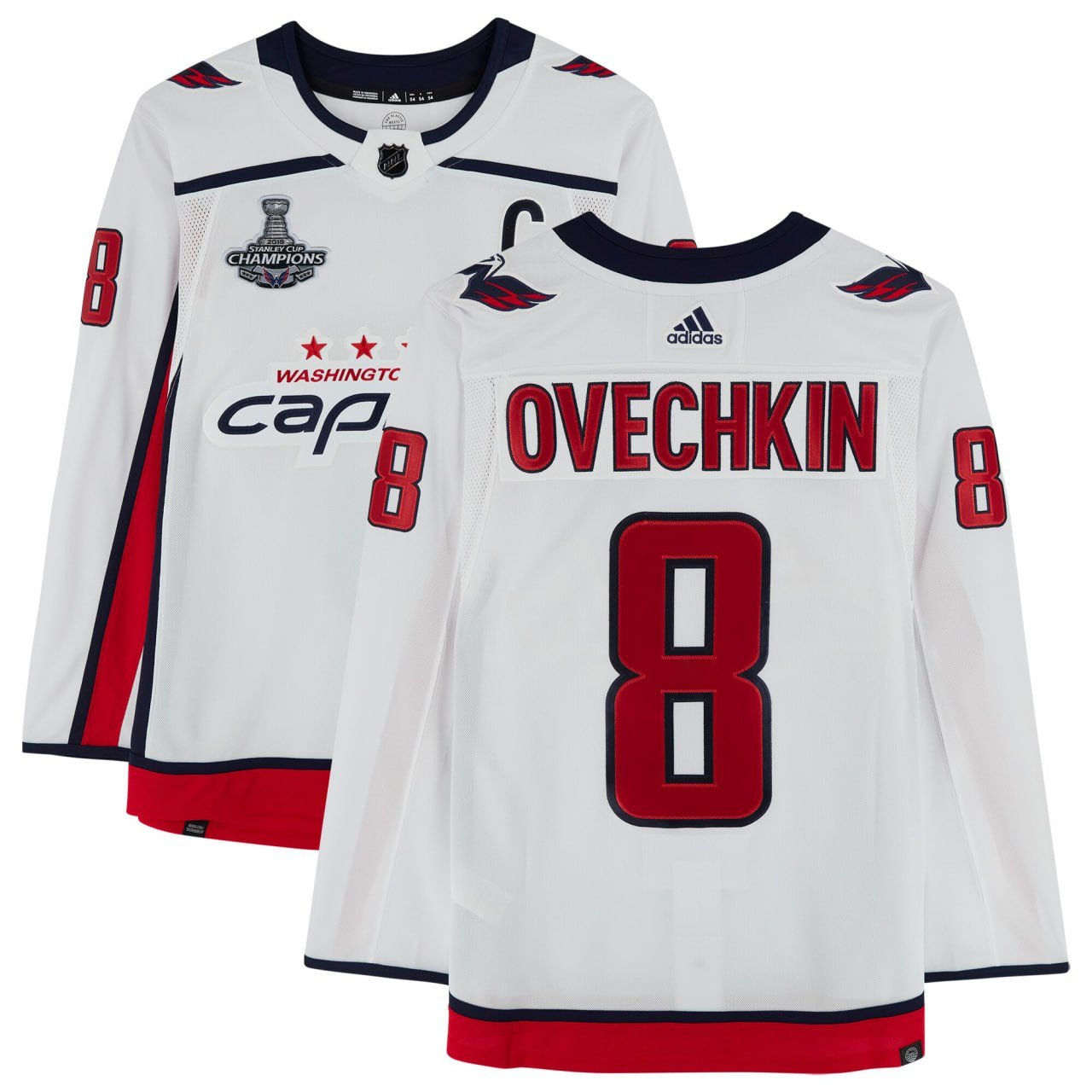 Alexander Ovechkin Washington Capitals White Jersey - Stitched - Nebgift