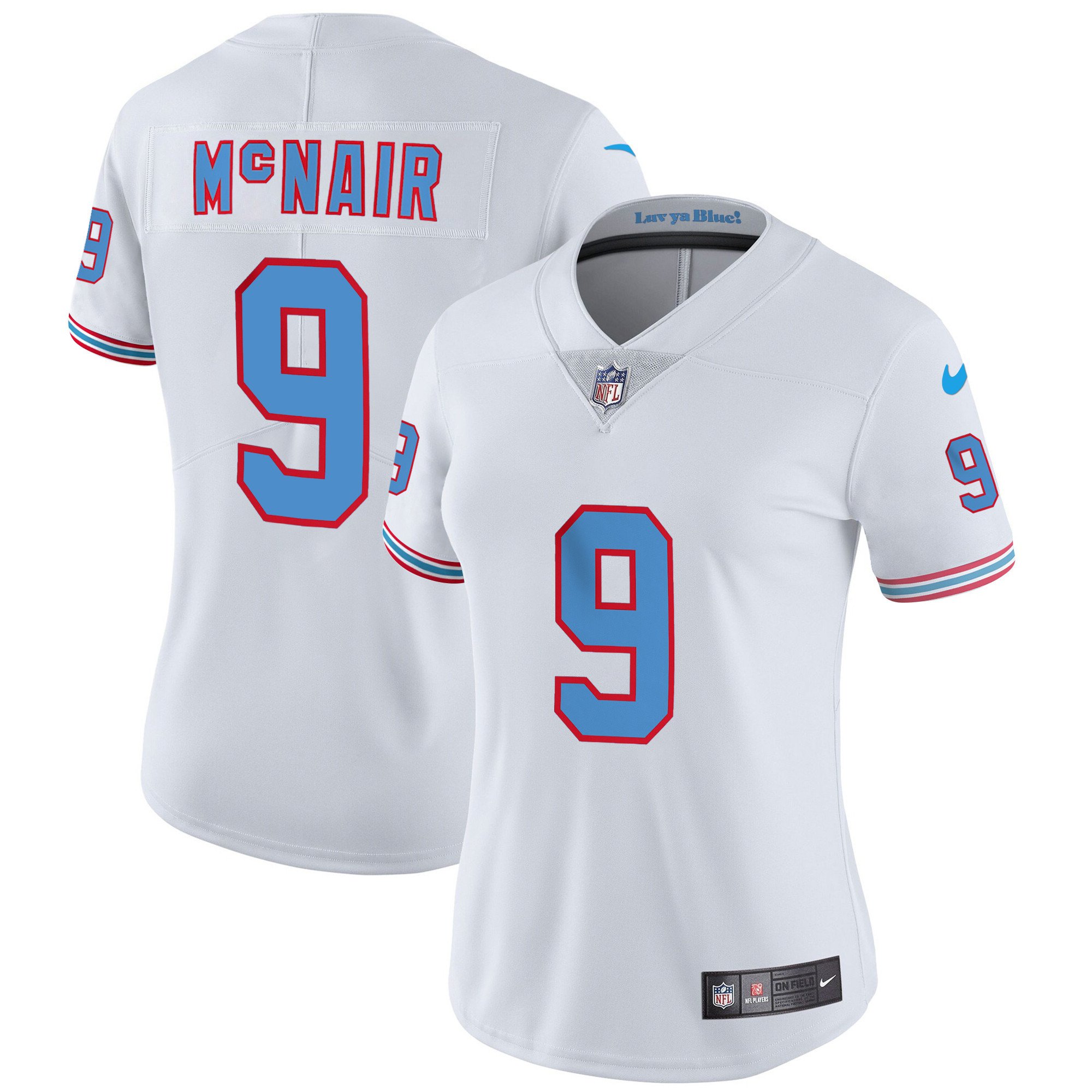 Women's Titans Throwback Limited Vapor Jersey - All Stitched - Nebgift
