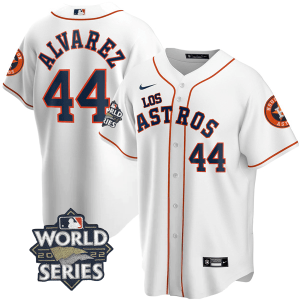 Men's Houston Astros Los Astros Hispanic Heritage Champions Patch Jersey  - All Stitched - Nebgift