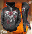 Premium Unique Skull Hoodie Set Ultra Soft and Warm - LTADD161297PD