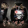 Premium Unique Skull Roses Hoodie And Legging Set Ultra Soft and Warm NB060401DS