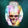 Premium Unique Colorful Skull Hoodie Ultra Soft And Warm KV070407HN