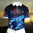 Premium Jesus 3D Polo All Over Printed NDT280644MT