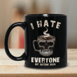 Premium I Hate Everyone Skull Coffee Mug 3D | Monlovi