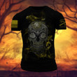 Unique Halloween Flower Skull T-Shirt PVC230804