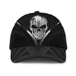 Premium Men's Skull Carbon Black Classic Cap 3D Printed | Ziror