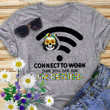 Retired Skull Not Connect To Work TShirt 2D MH050506