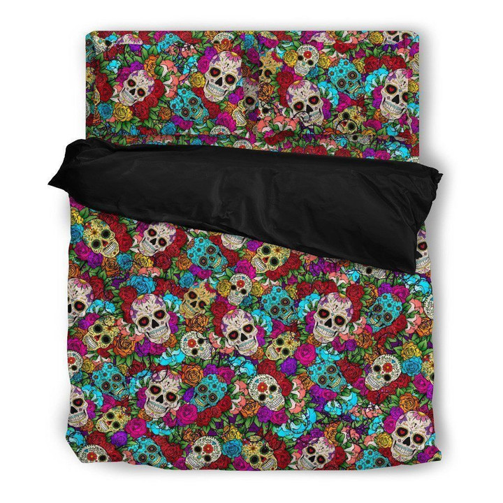 Skull And Flowers Themed Bedding Sets Dhc16125832Dd