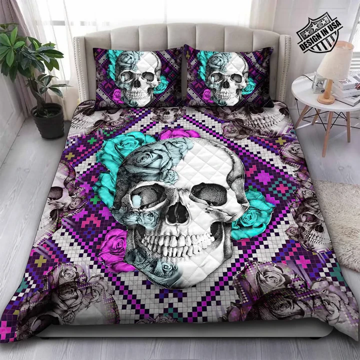 Premium Unique Beauty Skull Bedding Set Ultra Soft and Warm VDT10011MD