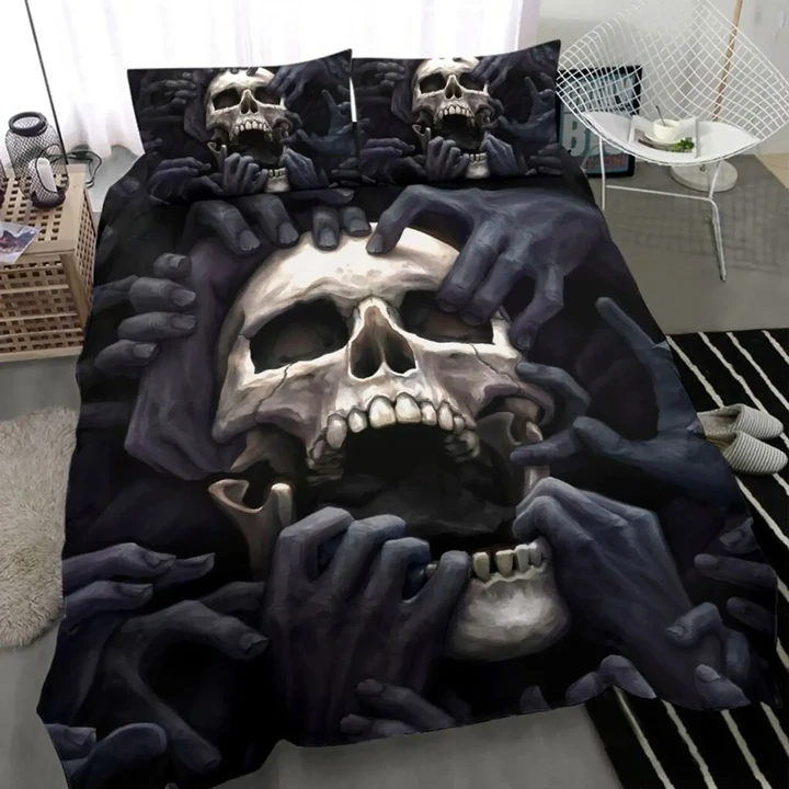 Premium Unique Skull Bedding Set Ultra Soft LTAVT090407HN