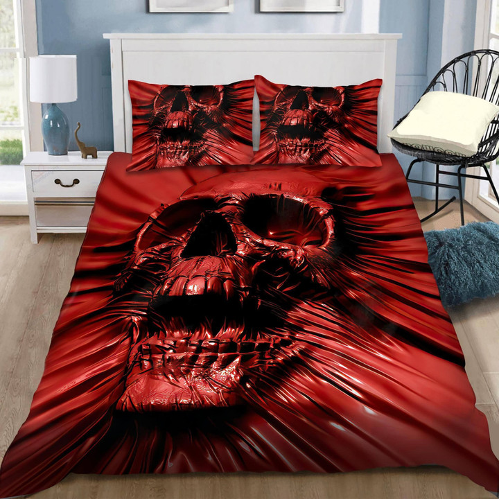 Premium Unique Skull Quilt Bedding Set Ultra Soft DDD190601XX