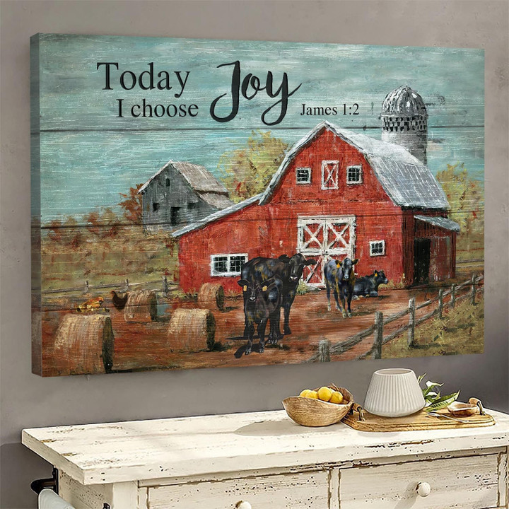 Today I Choose Joy Farmhouse Canvas Premium Edition VXK250602NV