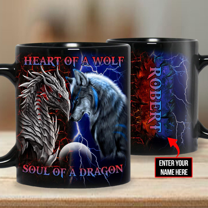 Premium Quality Dragon & Wolf Coffee Mug 3D Printed 010706DS