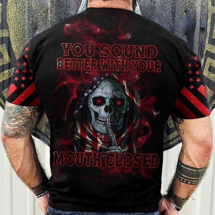 Unique Premium Skull Men American T-shirt TVN041004