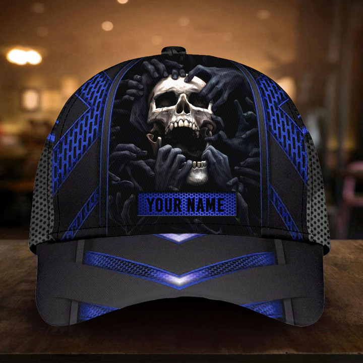 Premium Skull Classic Cap 3D Multicolor Personalized Cotton | Ziror