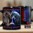 Premium Quality Dragon & Wolf Coffee Mug 3D Printed 010706DS