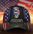Premium US Flag Women's Skull Cap Patriotic Personalized | Ziror