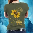 Unique Proud Army Mom Green Color T-Shirt PVC24030404