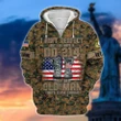 Premium US Military US Marines Veteran Zip Hoodie PVC22020103