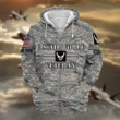 Unique Camo Soldiers US Military US Air Force Veteran Zip Hoodie NPVC16090204
