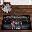 101st Airborne Division Military Veteran Eagle American Doormat, Custom Doormat All Over Printed