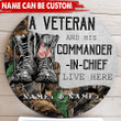 Custom name US Veteran Wood Sign Proud Military