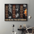 Jesus Veteran - God Bless The Defenders 3D Landscape Canvas Poster Wall Art