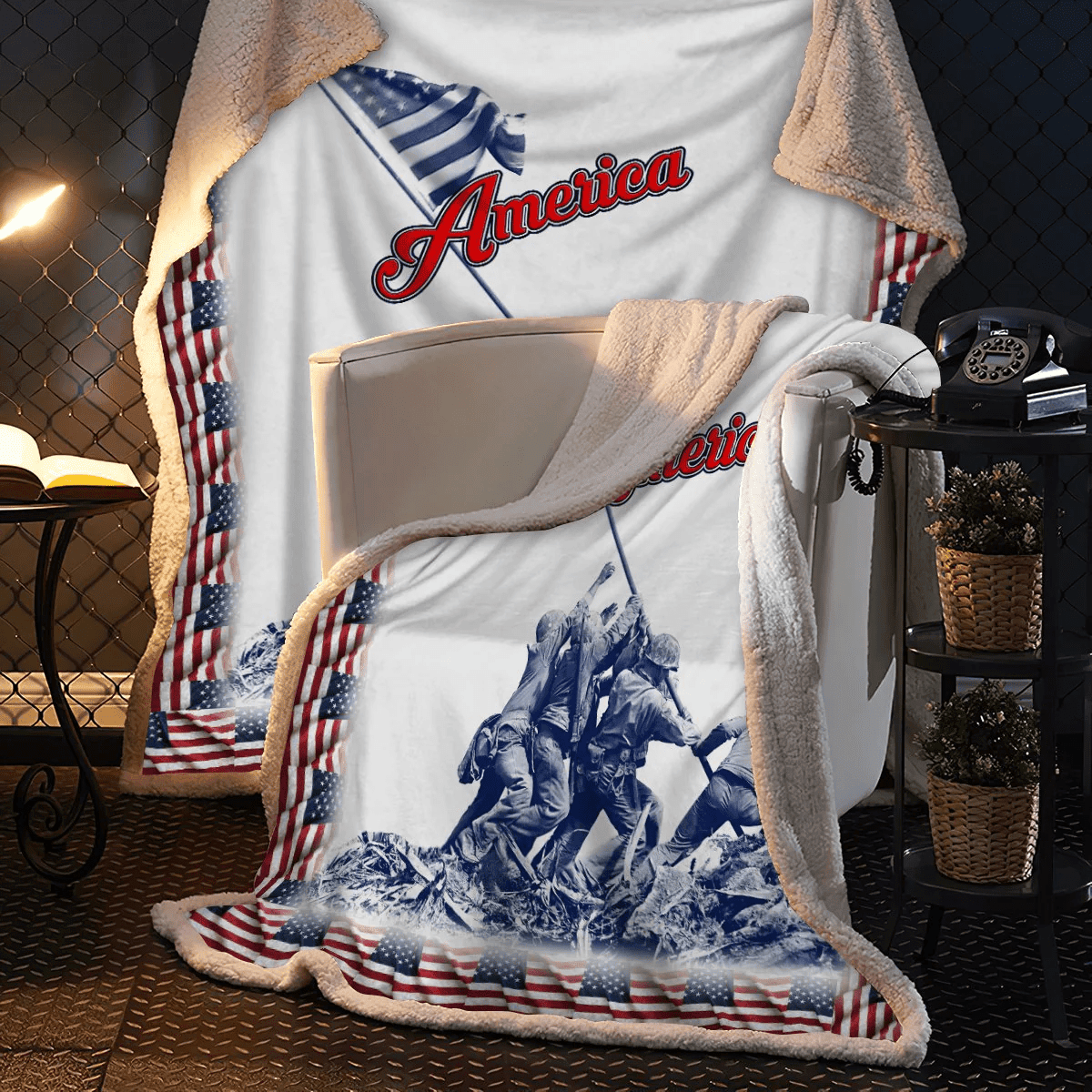American 3D All Over Printed Blanket