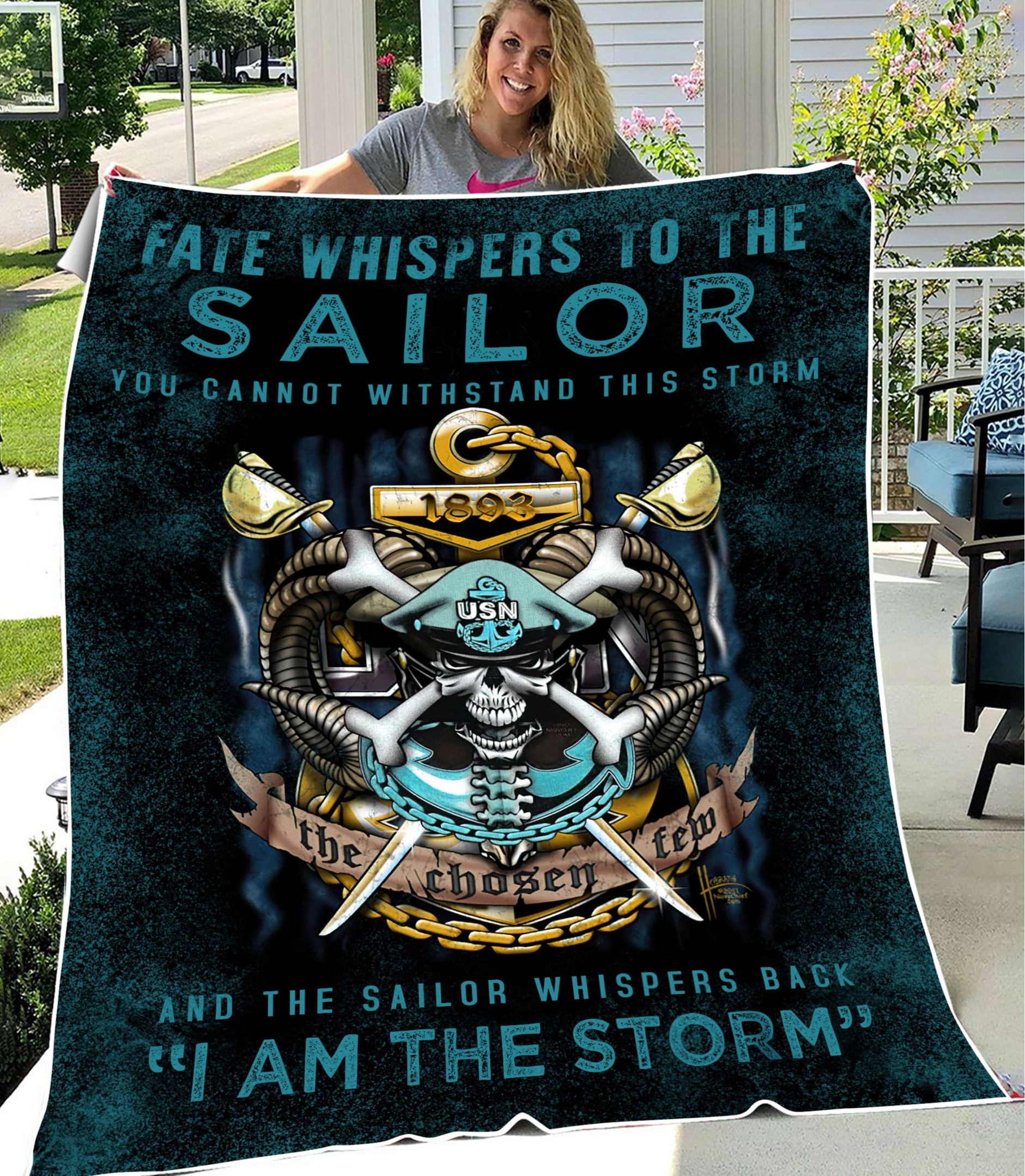 US Sailor Proud Soft and Warm Blanket