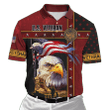 Eagle US Veteran 3D All Over Printed Polo Shirt