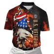 US Veteran - Eagle And The Solider 3D All Over Printed Unisex Polo Shirt MH24082201- VET