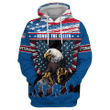 Eagle Soldier Honor The Fallen - Hoodie With Pocket