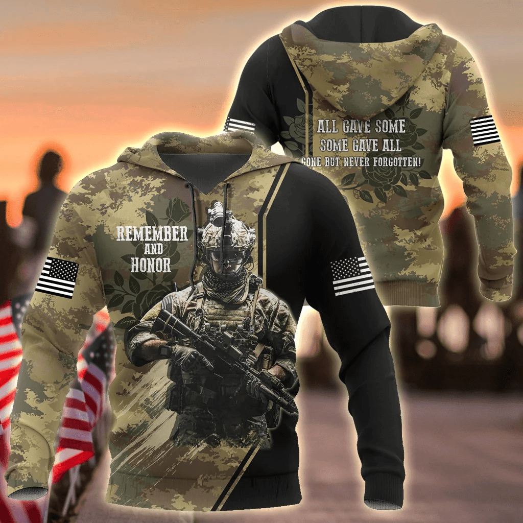 Memorial day Remember and honor the heroes 3D over printed shirts TR220401