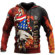 US Veteran - Eagle And The Solider 3D All Over Printed Hoodie MH24082201- VET