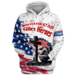 NEVER FORGET OUR FALLEN HEROES - HOODIE WITH POCKET