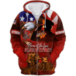 US Veteran - Home Of The Free Because Of The Brave 3D All Over Printed Unisex Zip Hoodie MH26082202 - VET