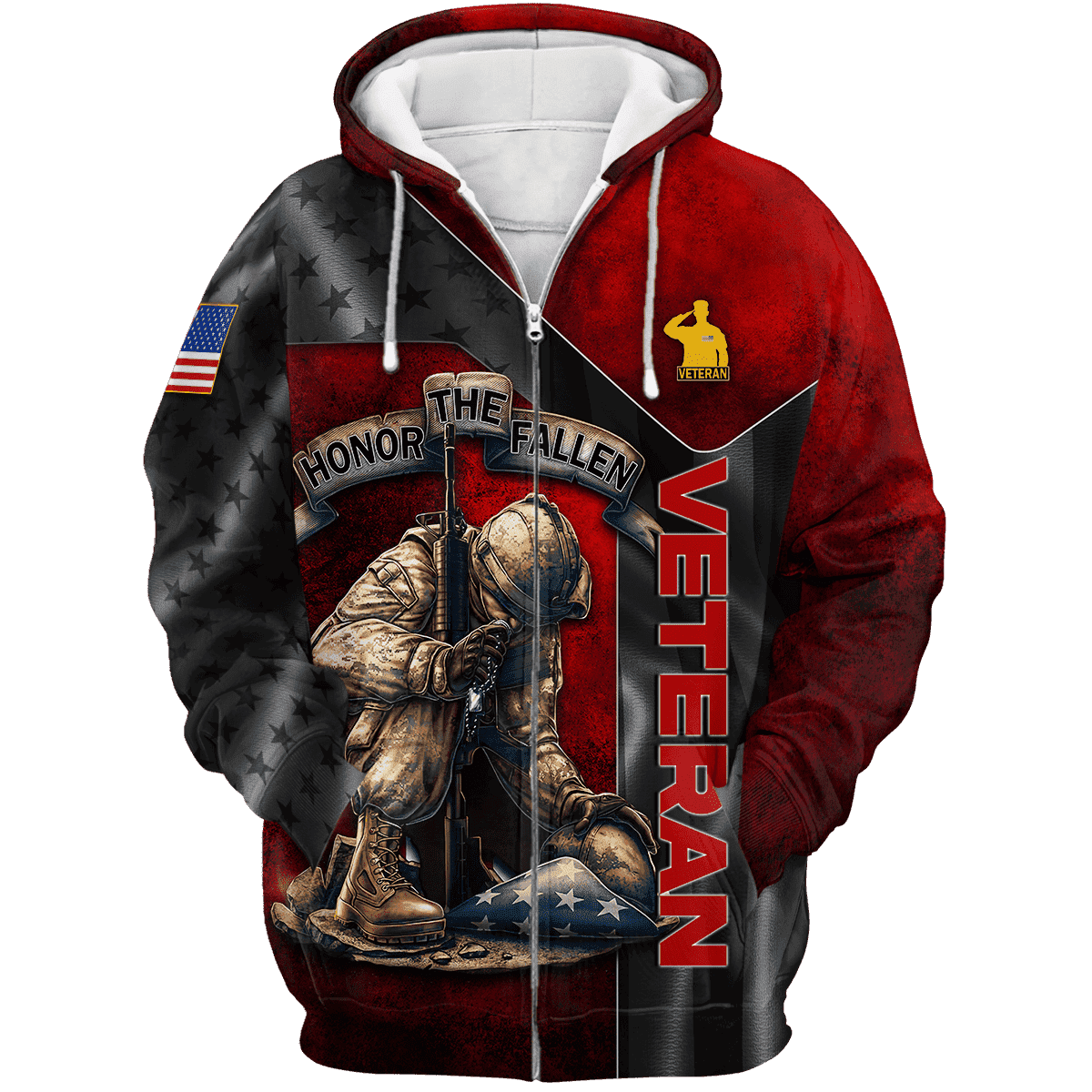 US Veteran - Honor The Fallen Unisex Zip Hoodie TT02112201-VET
