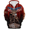 US Veteran - American Red Eagle Unisex Zip Hoodie MH04102201 - VET