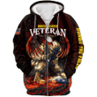 US Veteran - Honor The Fallen Unisex Zip Hoodie MON28102201-VET