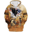 Eagle US Veteran 3D All Over Printed Zip Hoodie MH15082201 - VET