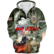 U.S Army Veteran Eagle Unisex Zip Hoodie MON08082202-AM