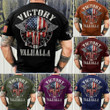 Premium Unique American Victory Valhalla Skull T-Shirt PVC080904