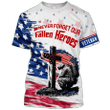 NEVER FORGET OUR FALLEN HEROES - T-SHIRT WITH POCKET